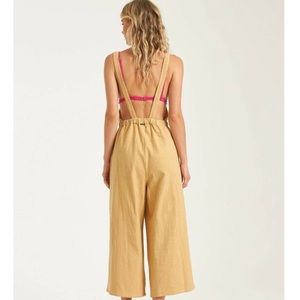 Billabong Mustard Overall Jumpsuit